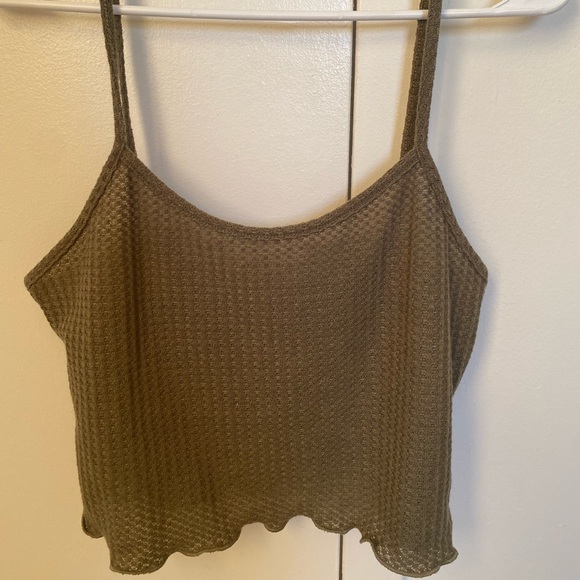 Romwe Waffle Crop Top - Picture 2 of 4